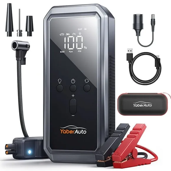 Portable Electric Tire Inflator & Battery Jump Box - view 4
