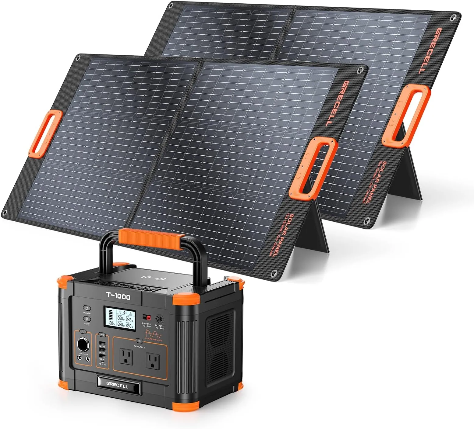 Portable Lithium Solar Generator & Battery Station - Towing & Utility for Camping / Off-Grid