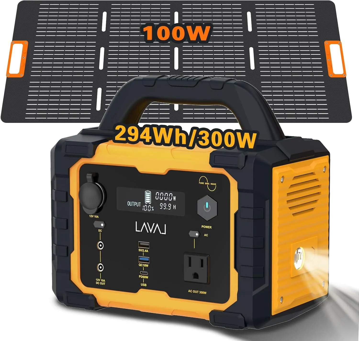 Portable Lithium Solar Generator & Battery Station - view 2