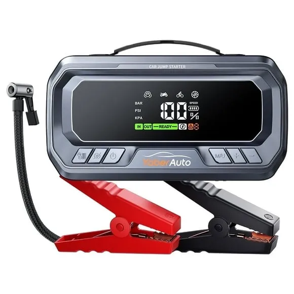 Portable Tire Inflator Heavy-Duty Jump Box Station - view 2