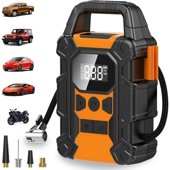 Portable Tire Inflator Heavy-Duty Jump Box Station - view 4