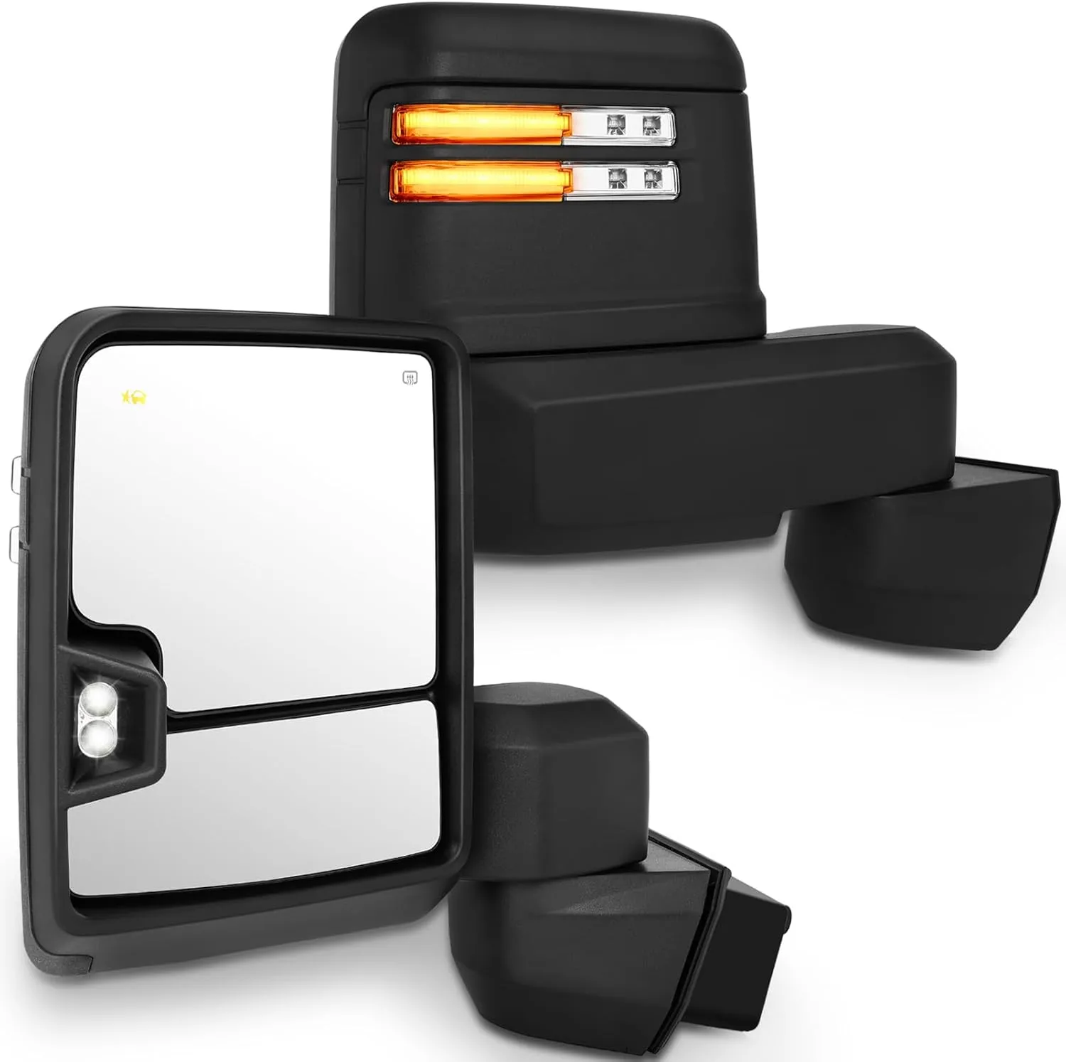Power Heated Side View Tow Mirror (Left) - Exterior & Body for Towing Trucks