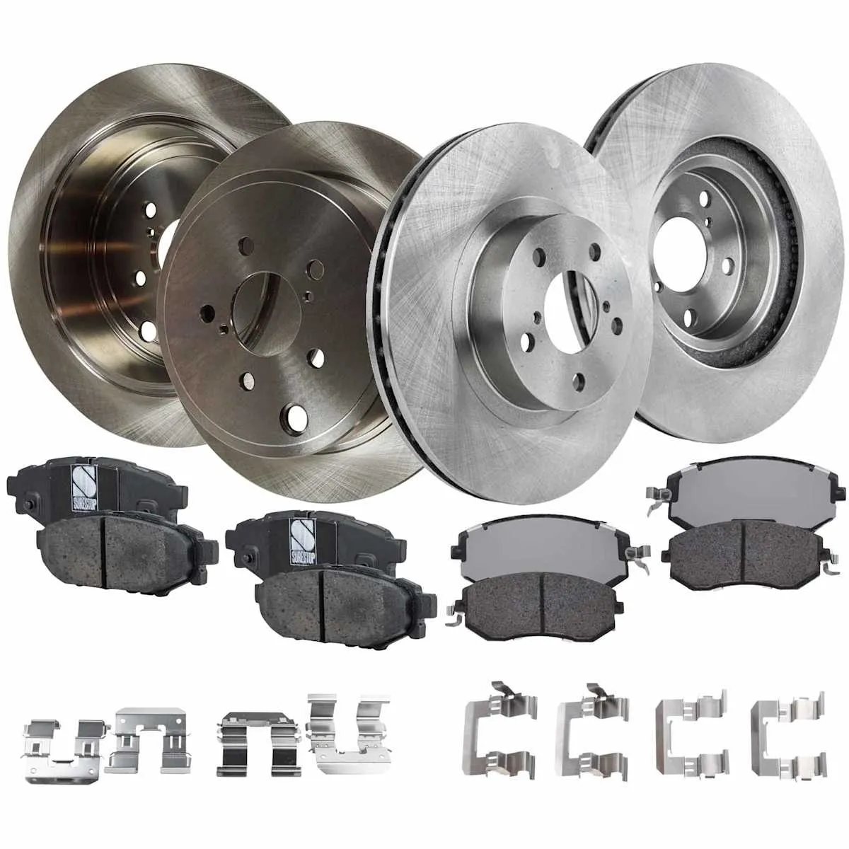 Premium Ceramic Brake Pads Front/Rear Set - view 2