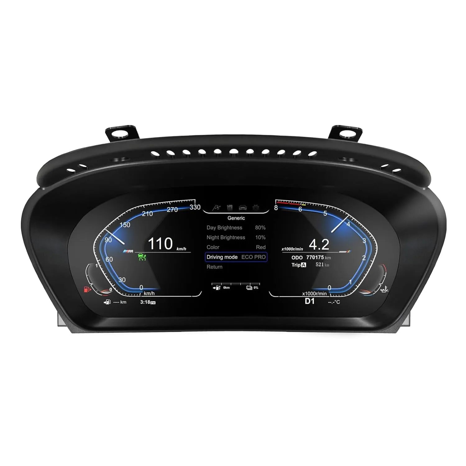 Premium Electronic Digital Gauge Cluster Screen - view 2