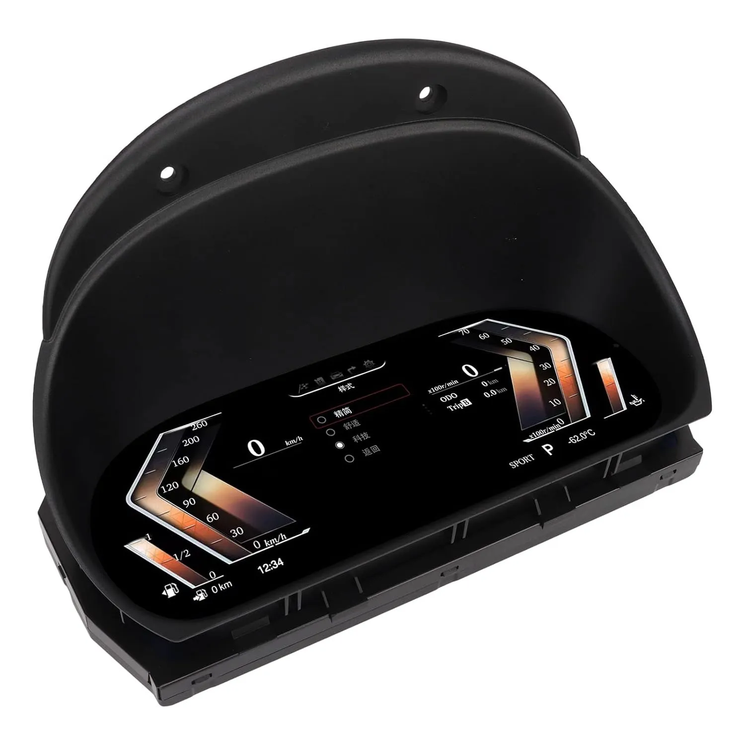 Premium Electronic Digital Gauge Cluster Screen - view 3