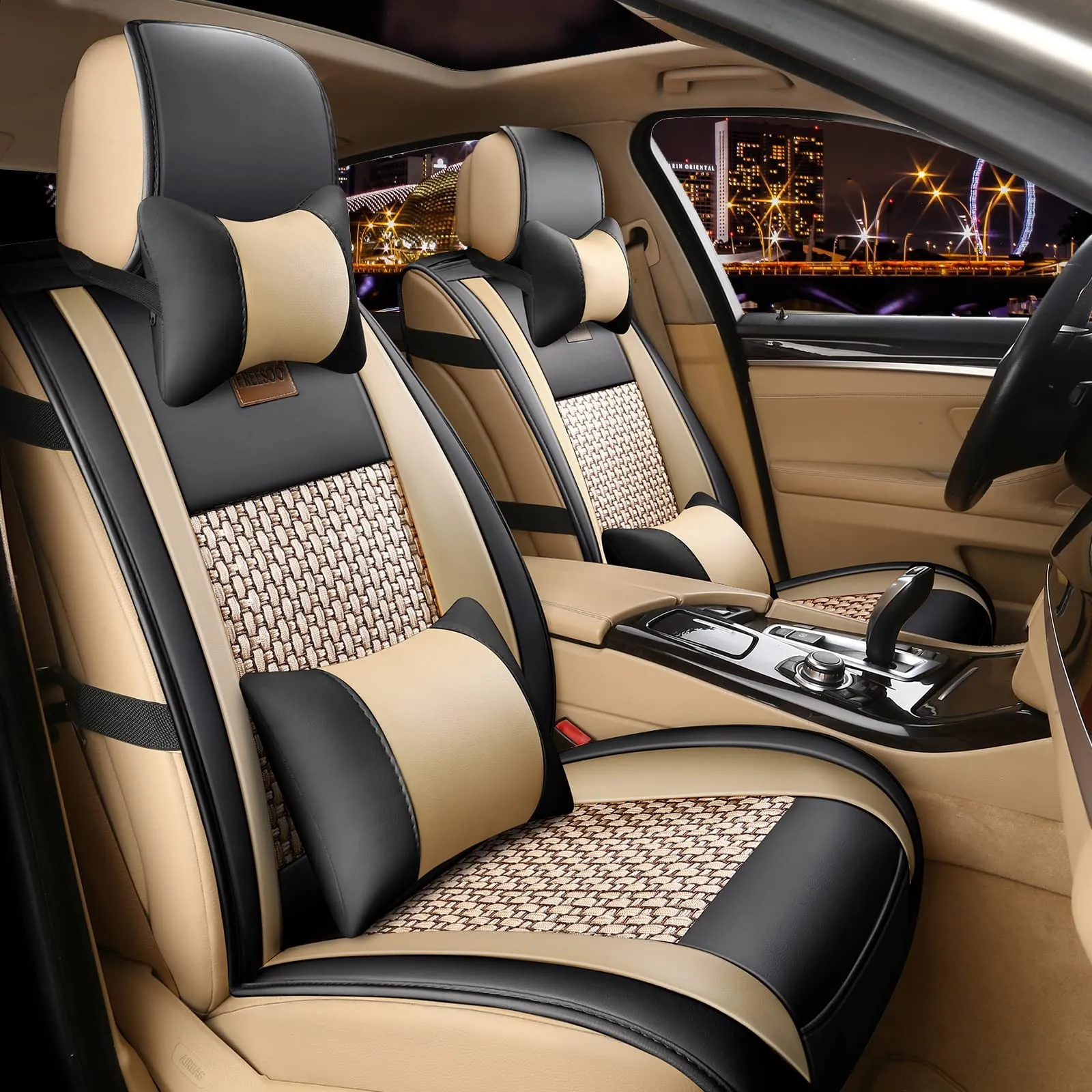 Premium Full Row Custom Leather Interior Seat Covers - view 5