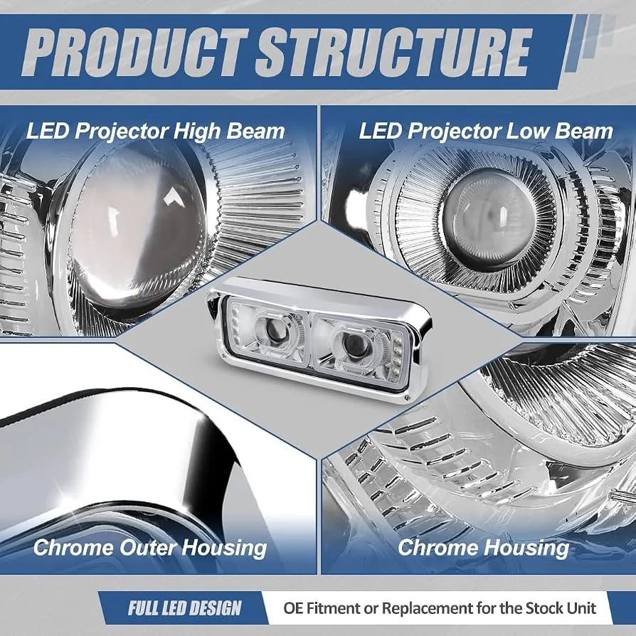 Projector Headlight Housing Assembly (Left) - view 4