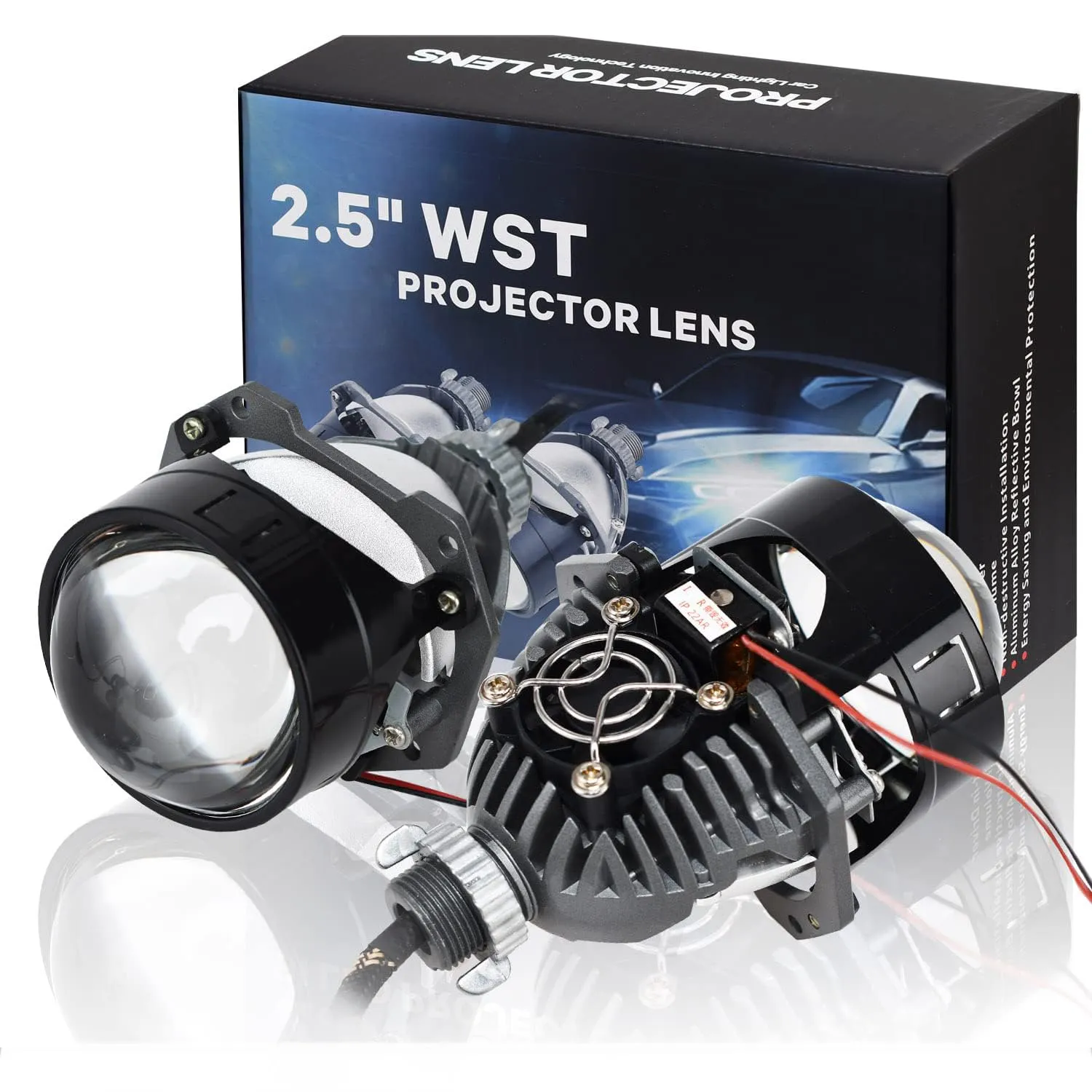 Projector Headlight Housing Assembly (Left) - view 5