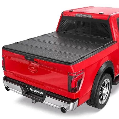 Quad-Fold Hard Locking Weatherproof Tonneau Cover - Exterior & Body for Pickup Trucks