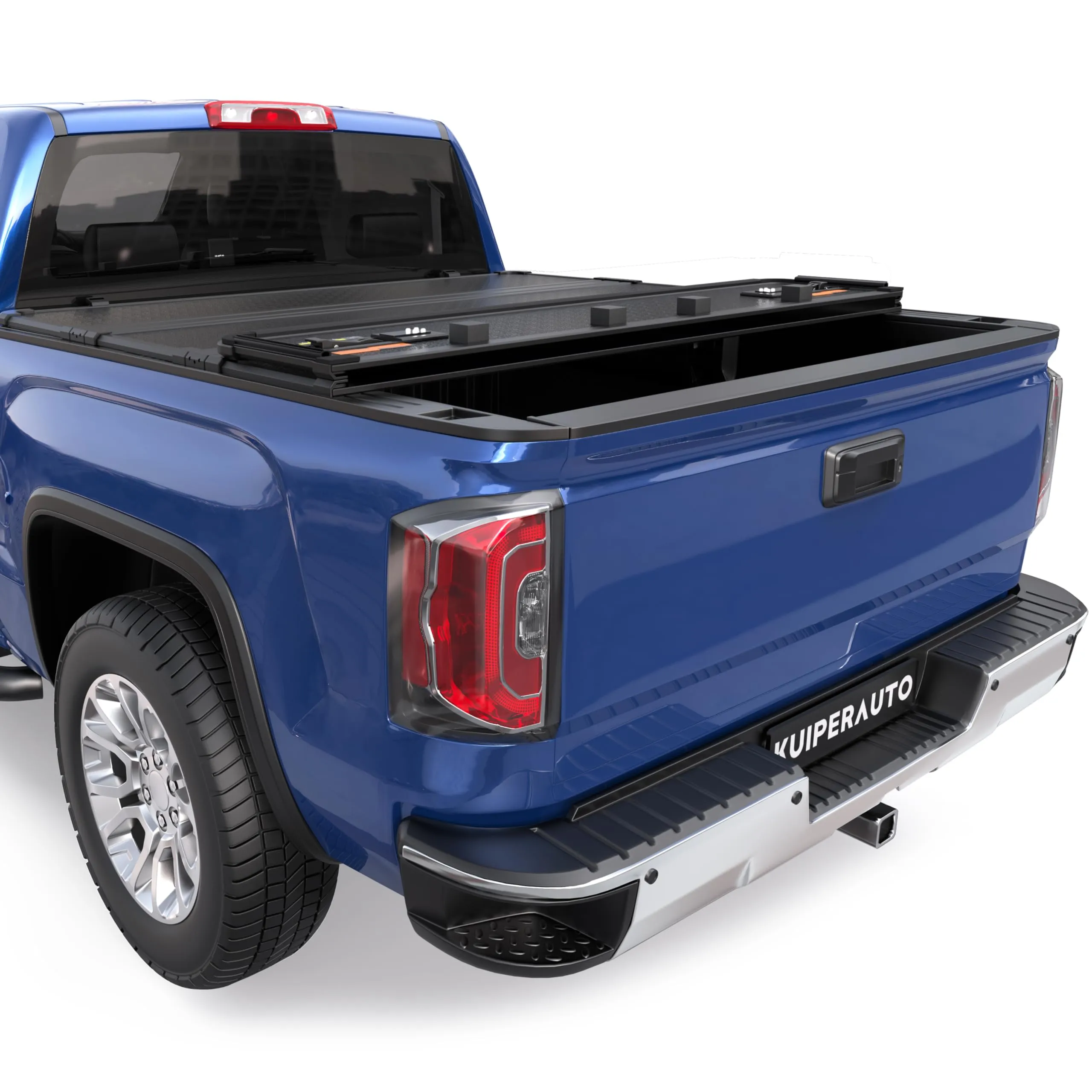 Quad-Fold Hard Locking Weatherproof Tonneau Cover - view 6