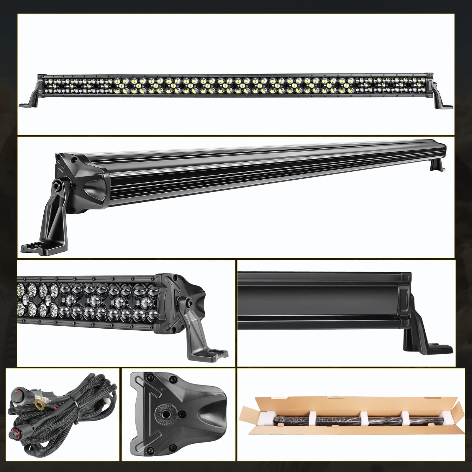 Quad-Row Bumper Mount LED Light Bar Kit - view 3