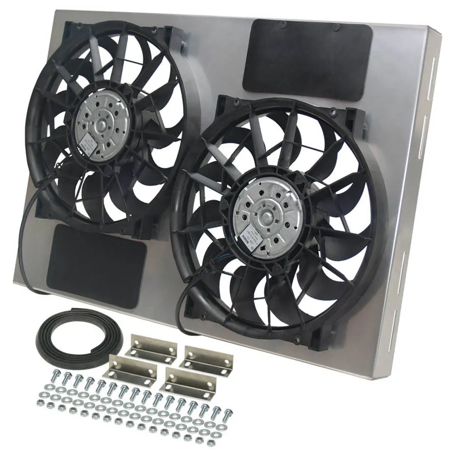 Racing Radiator Mounted Dual Fan Shroud Module - view 2