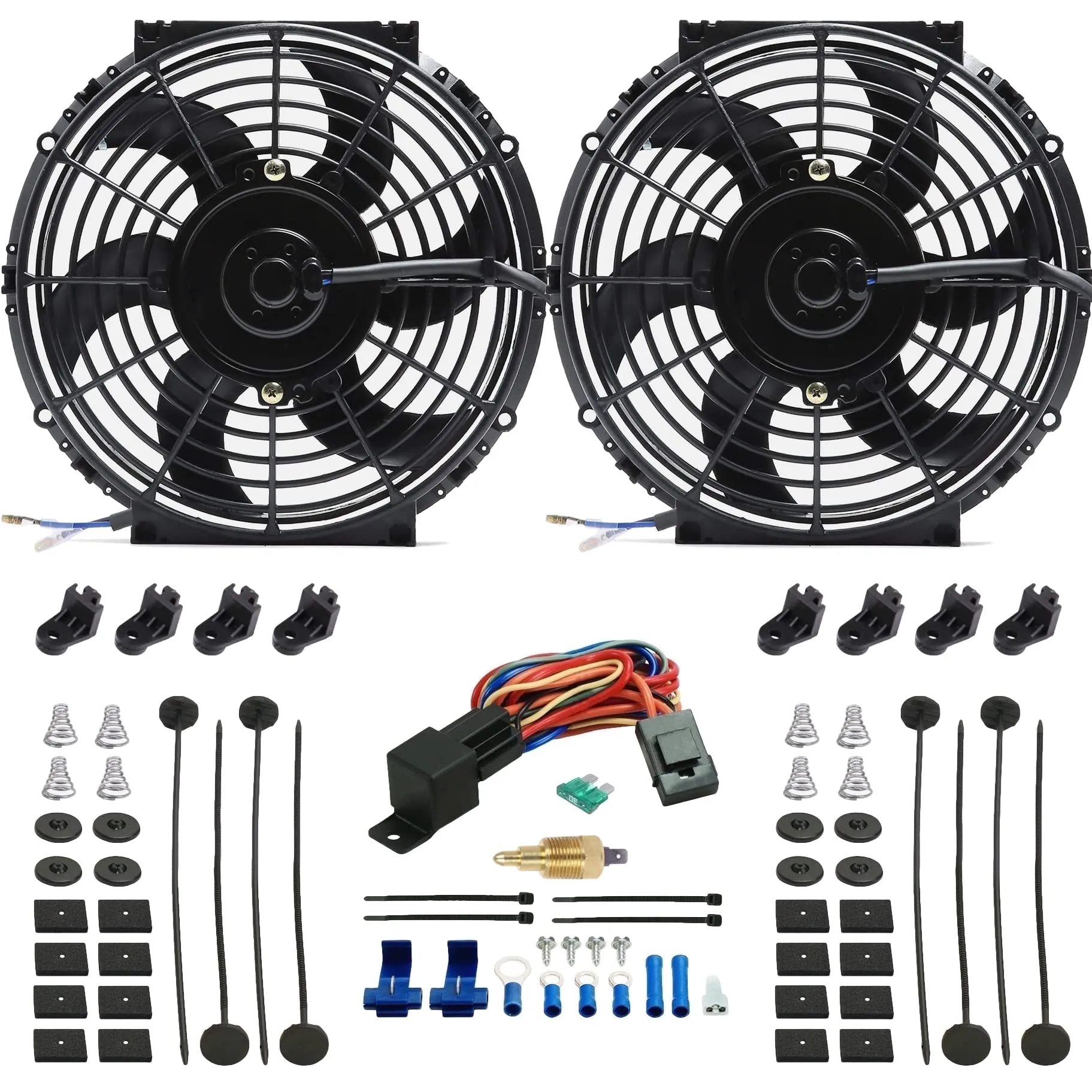 Racing Radiator Mounted Dual Fan Shroud Module - view 2