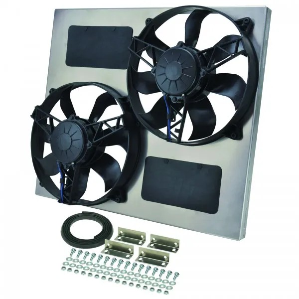 Racing Radiator Mounted Dual Fan Shroud Module - view 6