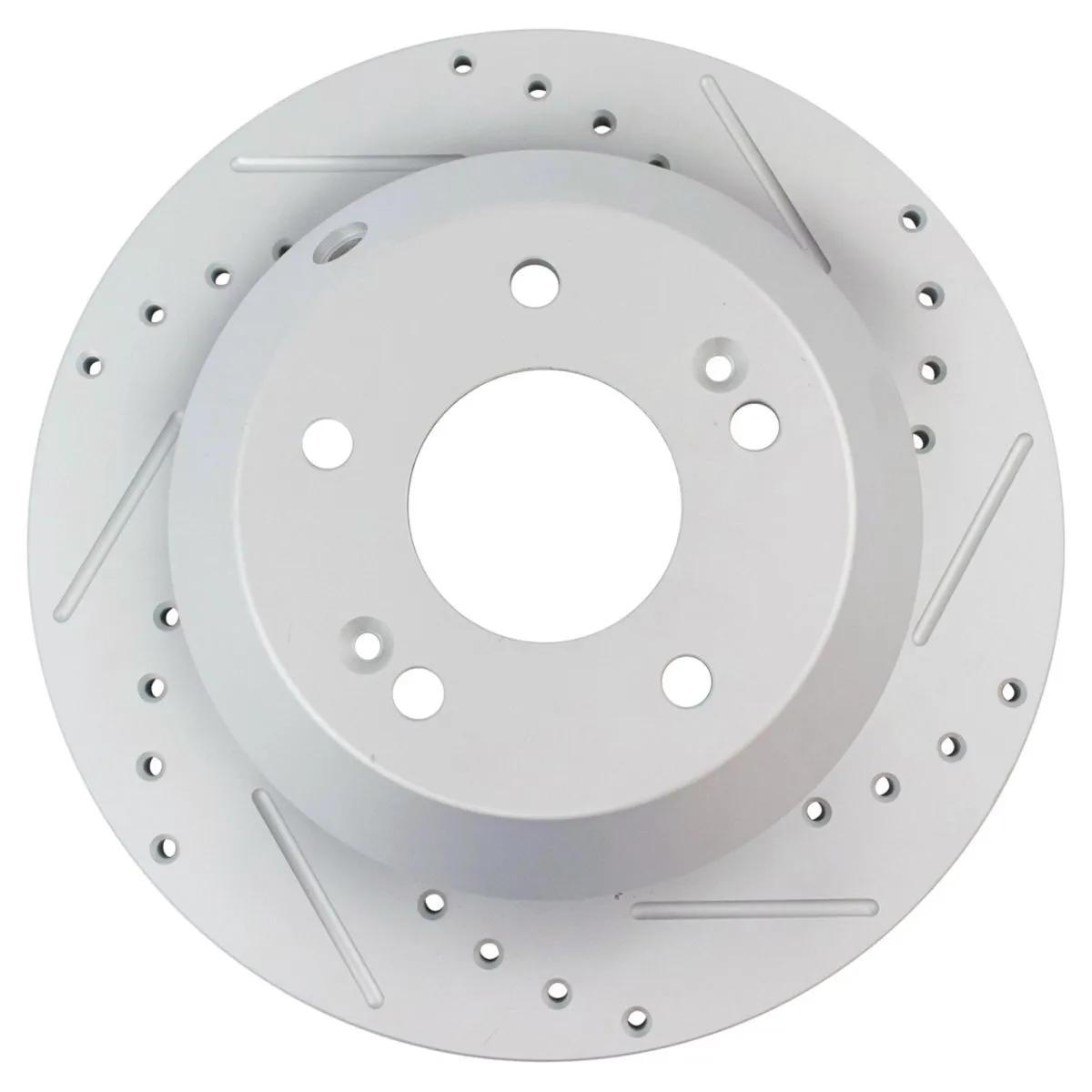 Rear Heavy-Duty Drilled Brake Rotors (Pair) - view 3