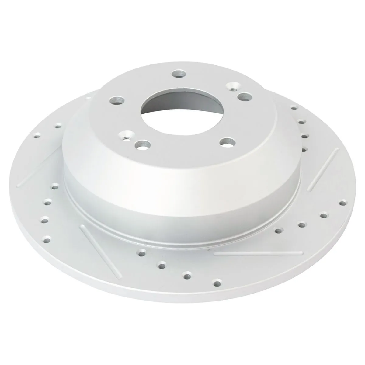 Rear Heavy-Duty Drilled Brake Rotors (Pair) - view 4