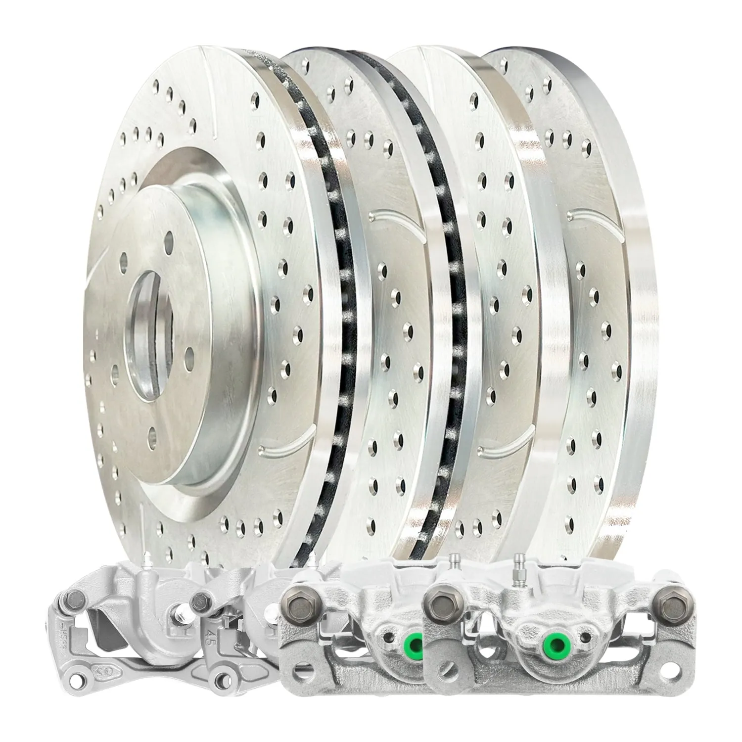 Rear Performance Slotted Brake Rotors (Pair) - view 3