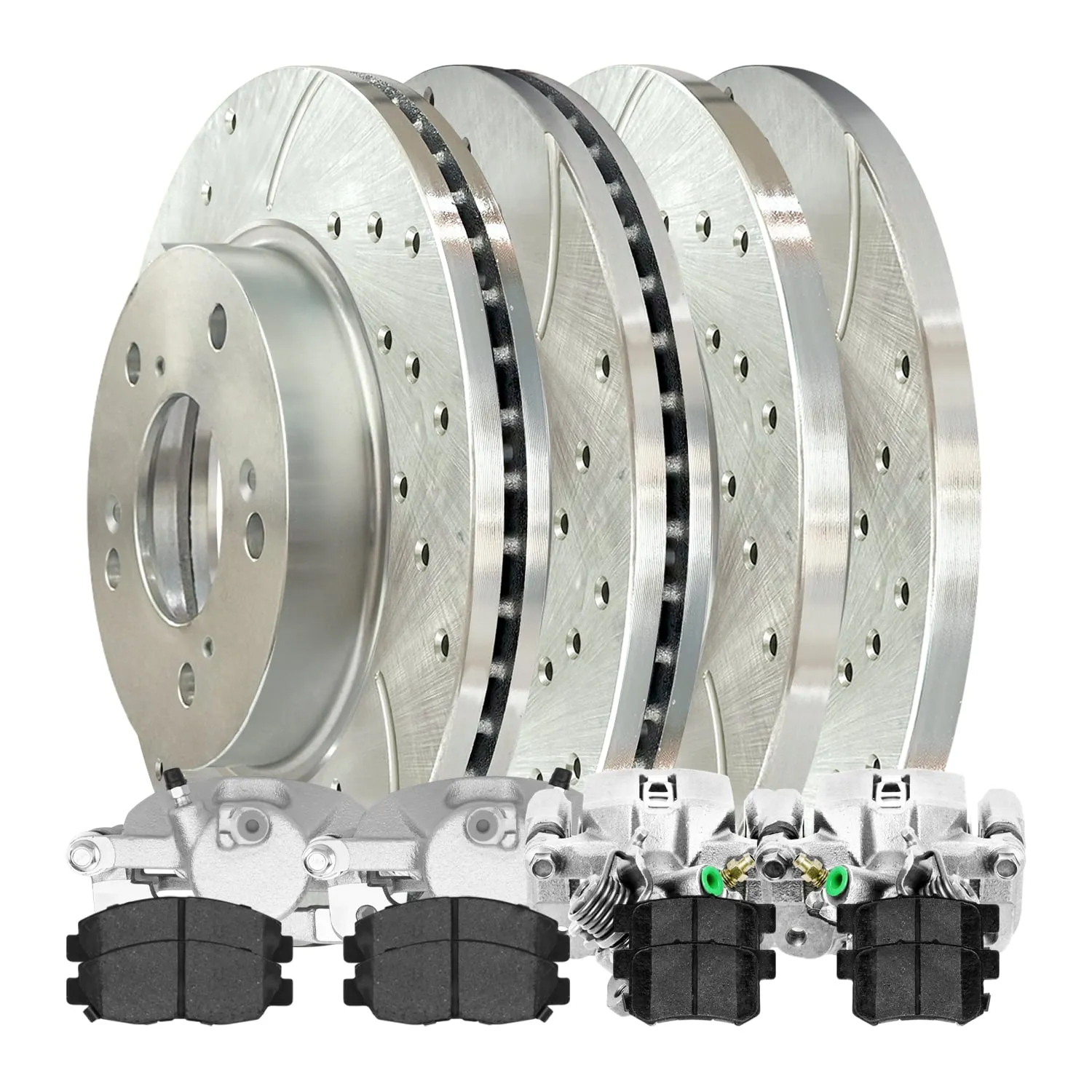 Rear Performance Slotted Brake Rotors (Pair) - view 4