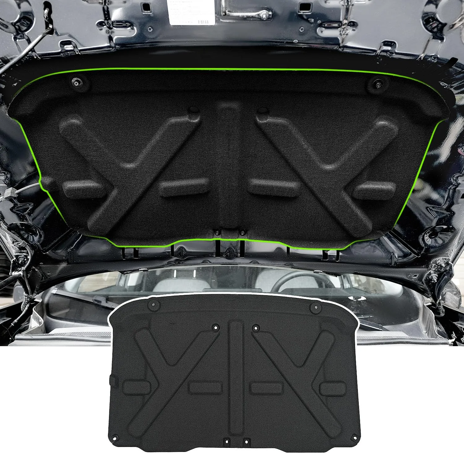 Replacement Molded Hood Insulation Pad Assembly - Exterior & Body for Luxury Vehicles