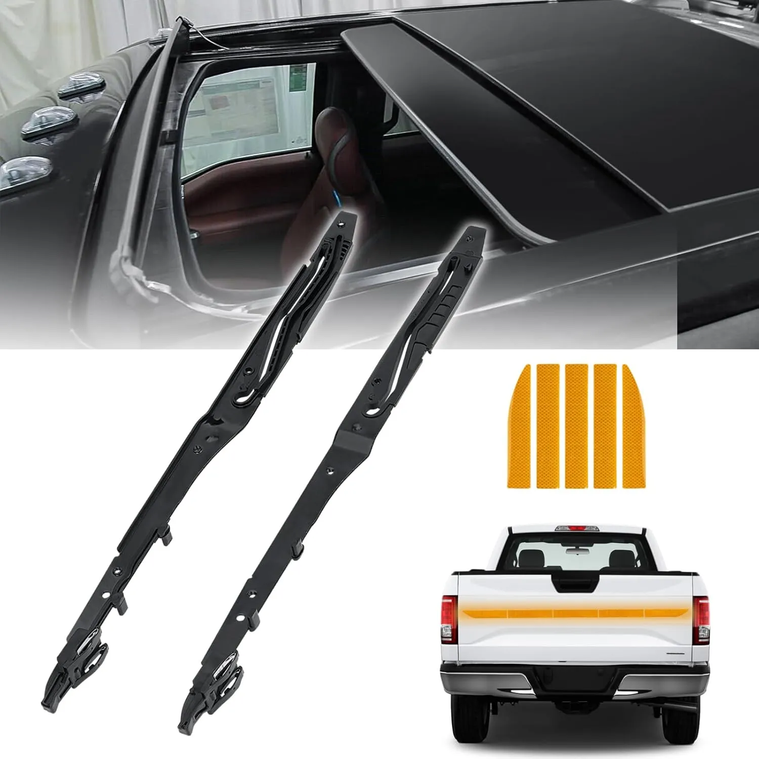 Replacement Power Sunroof Glass & Track Assembly - Exterior & Body for Luxury Sedans