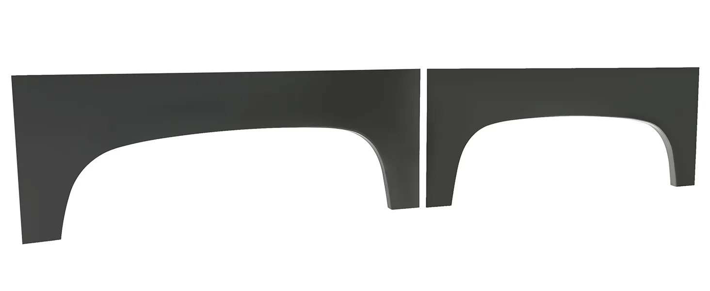 Replacement Steel Quarter Panel Wheel Arch Skin - Exterior & Body for Older Trucks