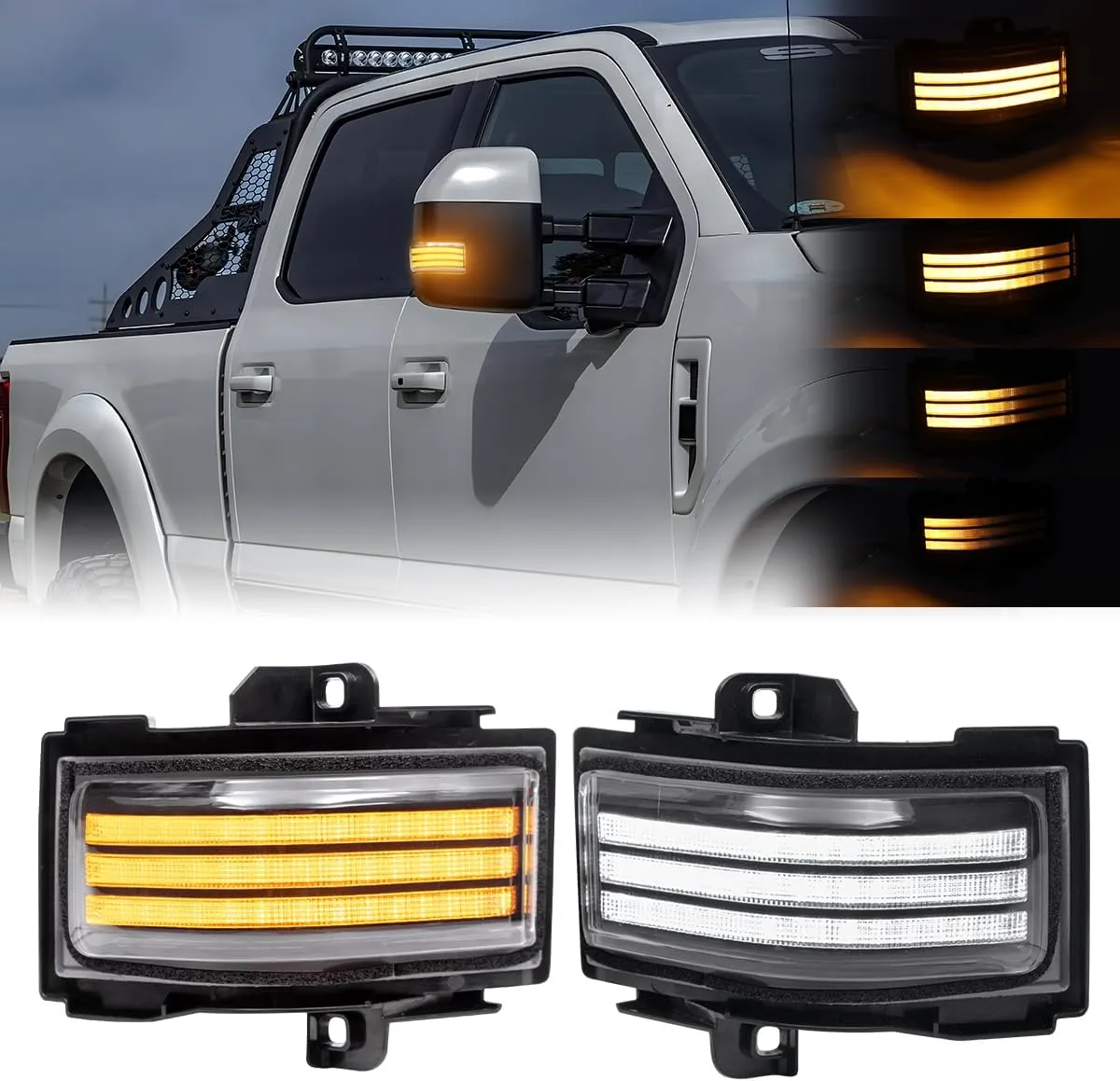 Sequential Turn Signal Side Mirror Lights (Pair) - Lighting for Modern Sedans
