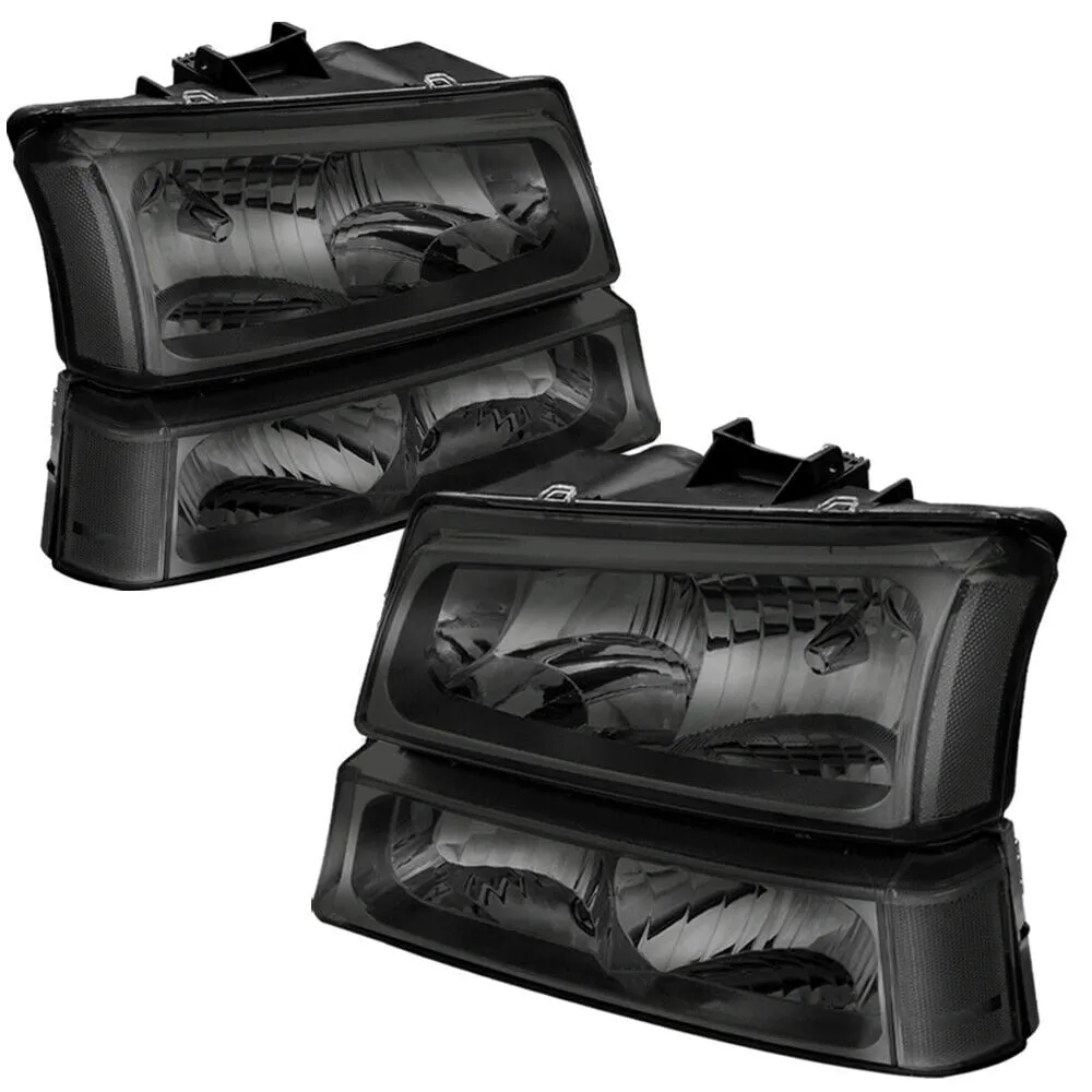 Smoked Lens LED Front Bumper Headlights (Pair) - Lighting for Pickup Trucks