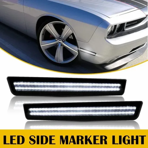 Smoked Lens LED Front Bumper Headlights (Pair) - view 3