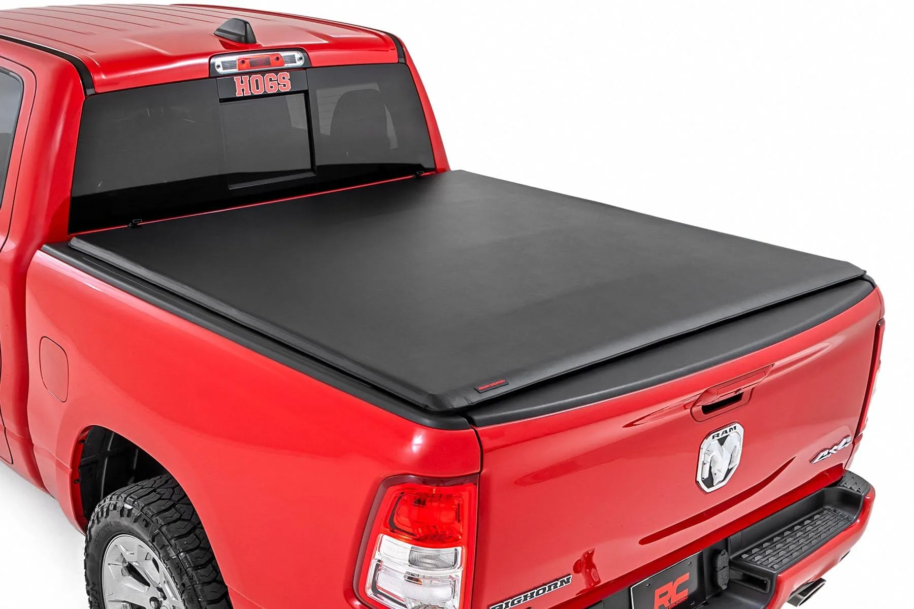 Soft Roll-Up Weatherproof Tonneau Bed Cover - Exterior & Body for Short Bed Trucks