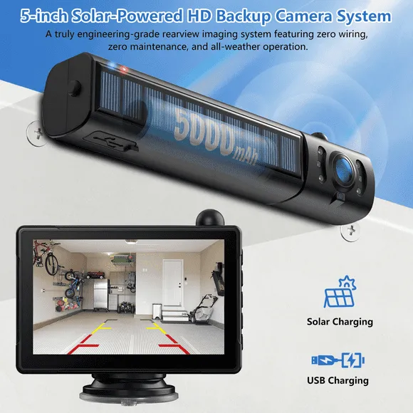 Solar-Powered Wireless Backup Camera Kit - view 5