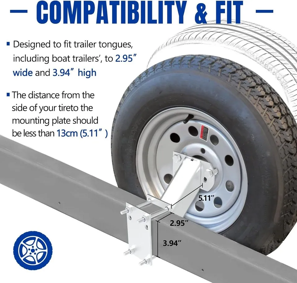 Spare Tire Carrier Bracket for Trailer Tongue - view 3