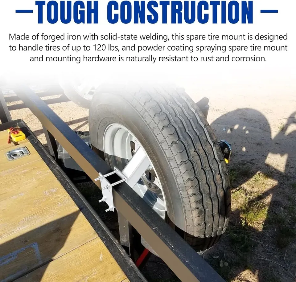Spare Tire Carrier Bracket for Trailer Tongue - view 4