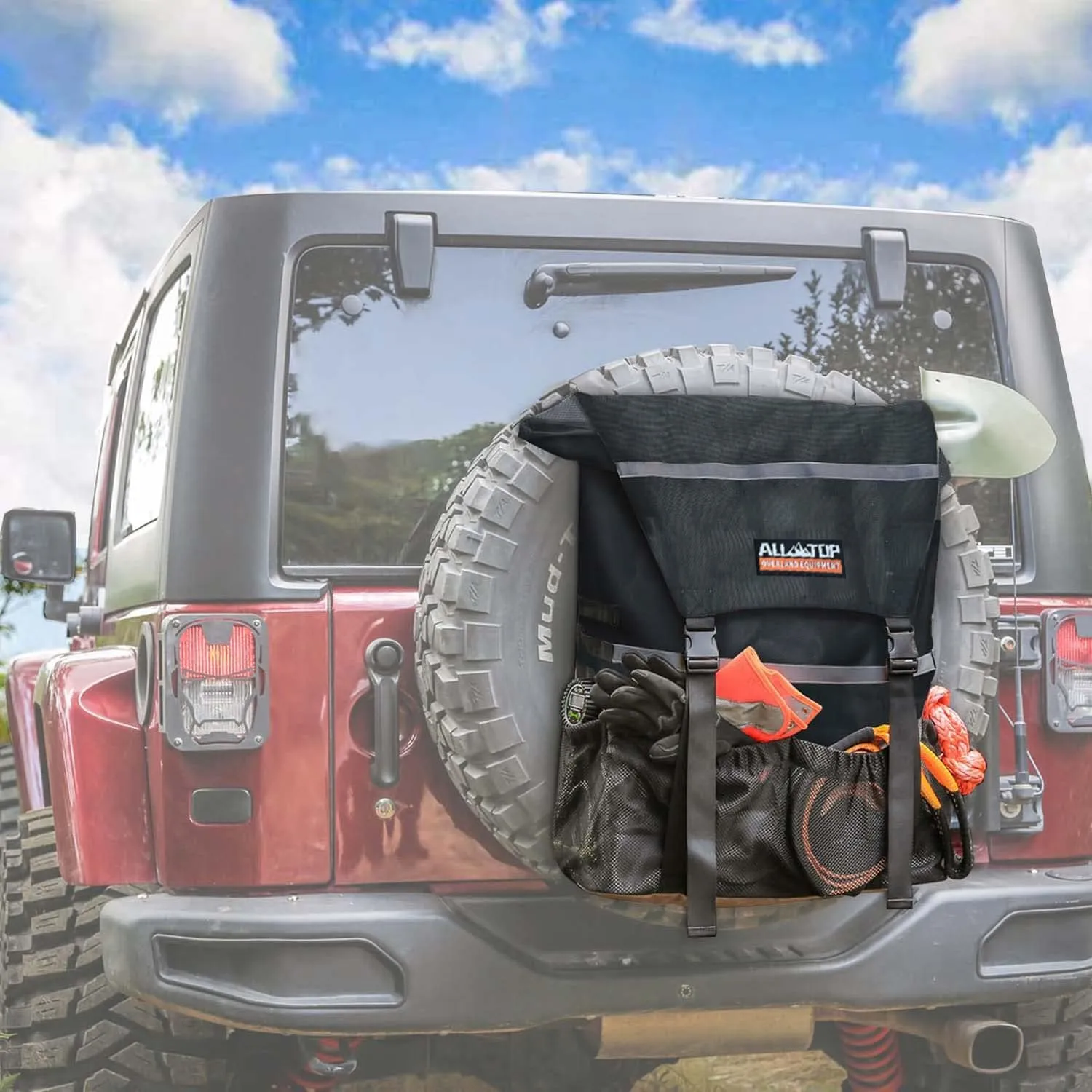 Spare Tire Mount Trash/Cargo Utility Bag - Towing & Utility for Overlanding