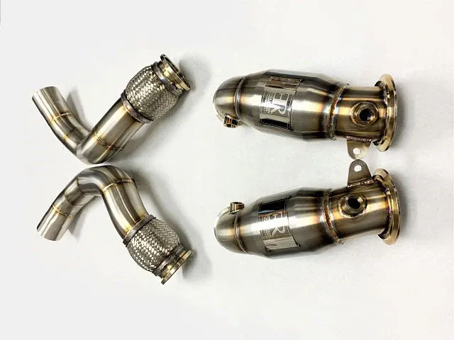 Stainless Turbo Exhaust Downpipes with High-Flow Cats - Exhaust & Fuel Systems for Euro Turbo Sedans
