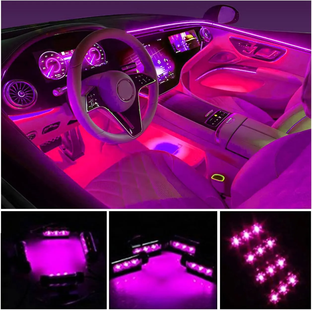 Under-Dash LED Ambient Interior Lighting Hub - view 3