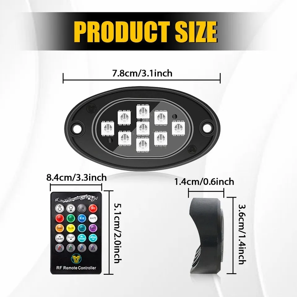 Underbody RGB Rock Light Kit (8 Pods) - view 4