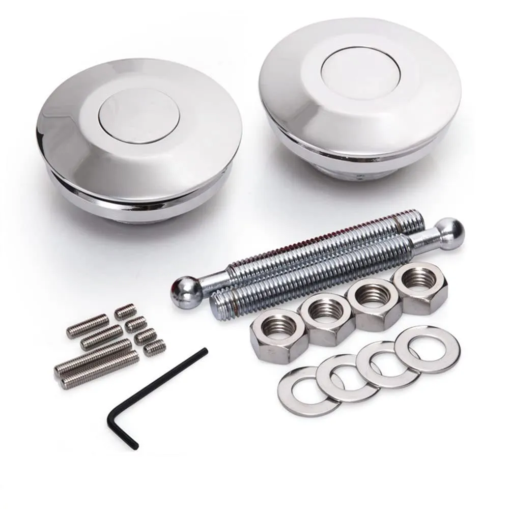 Universal Billet Aluminum Hood Pins Kit (Locking) - view 2