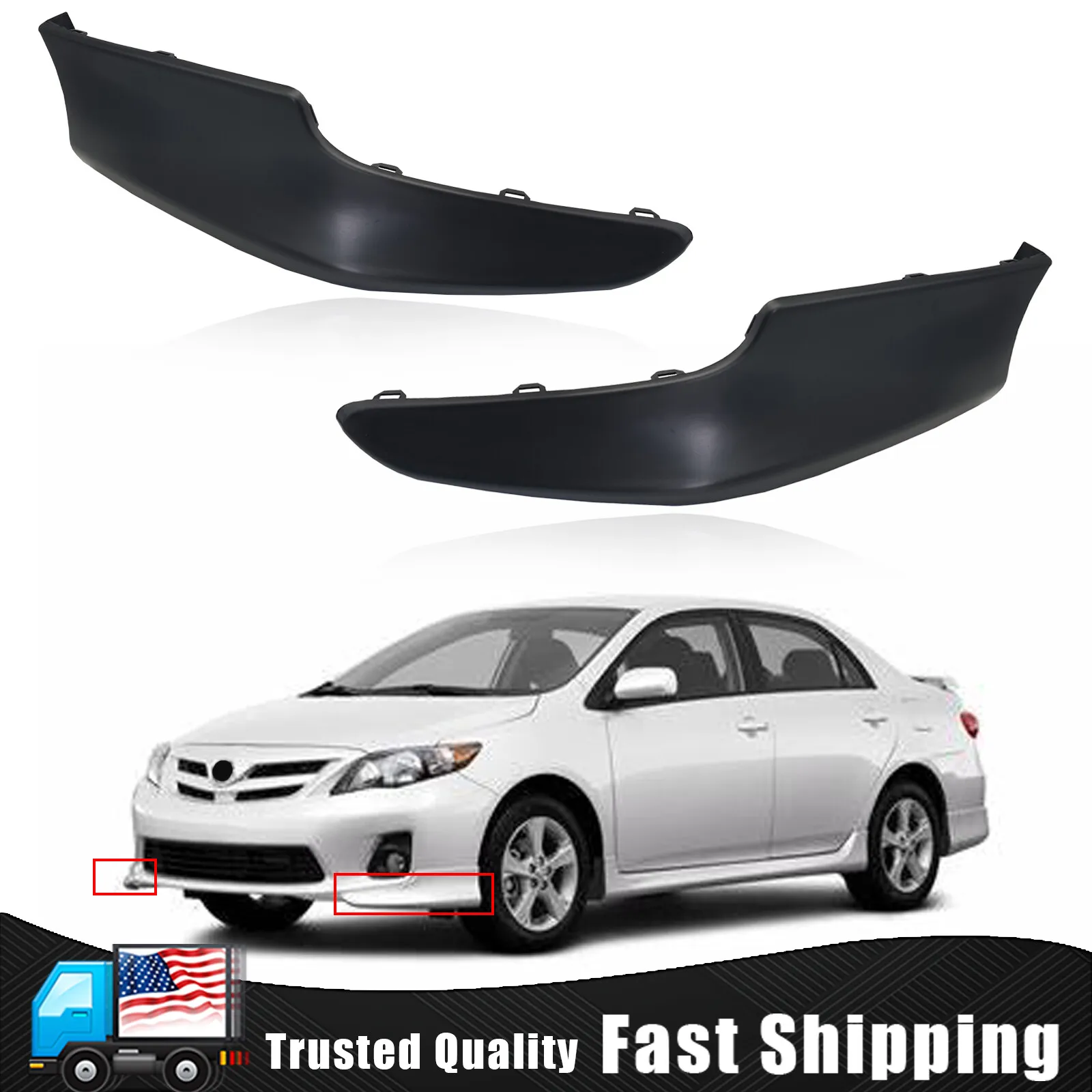 Unpainted Replacement Front Bumper Lip Spoiler - view 5