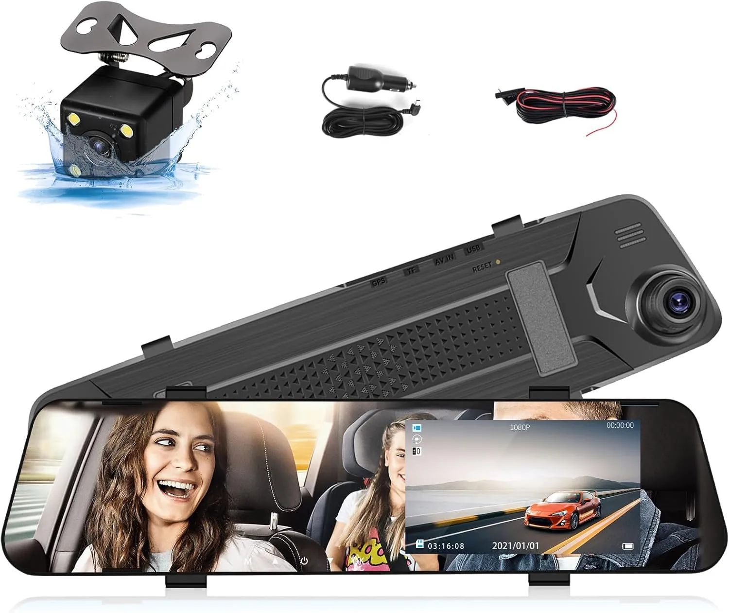 Waterproof Smart Rearview Mirror System Fleet Pack - view 4