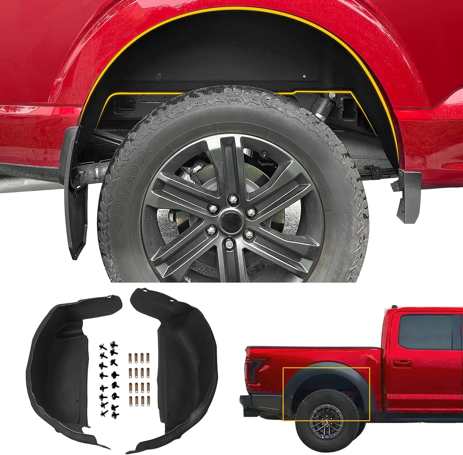 Wheel Arch Fender Liner Guards (Front Pair) - Exterior & Body for Commuter Cars