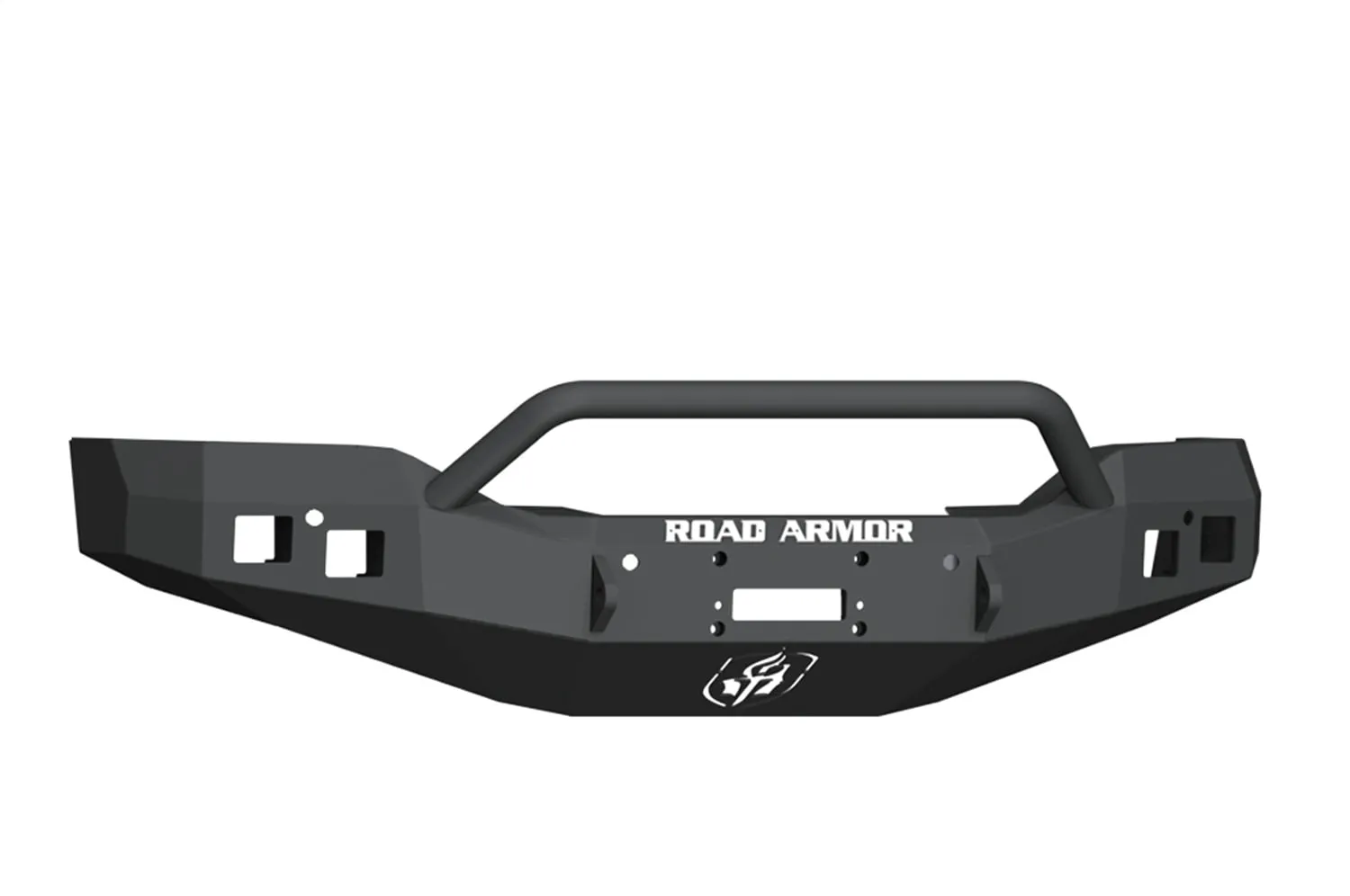 Winch-Ready Matte Black Front Bumper Guard - view 3