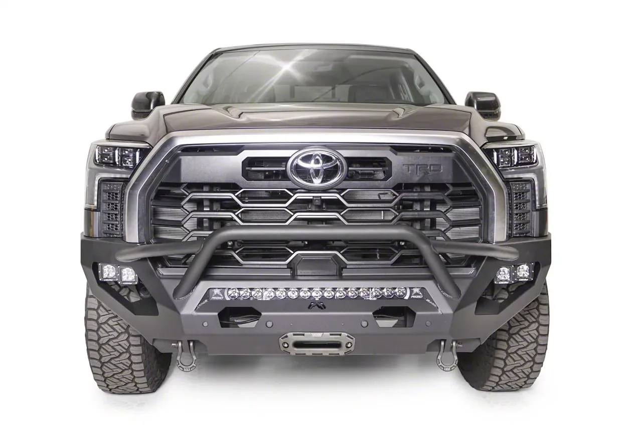 Winch-Ready Matte Black Front Bumper Guard - view 4