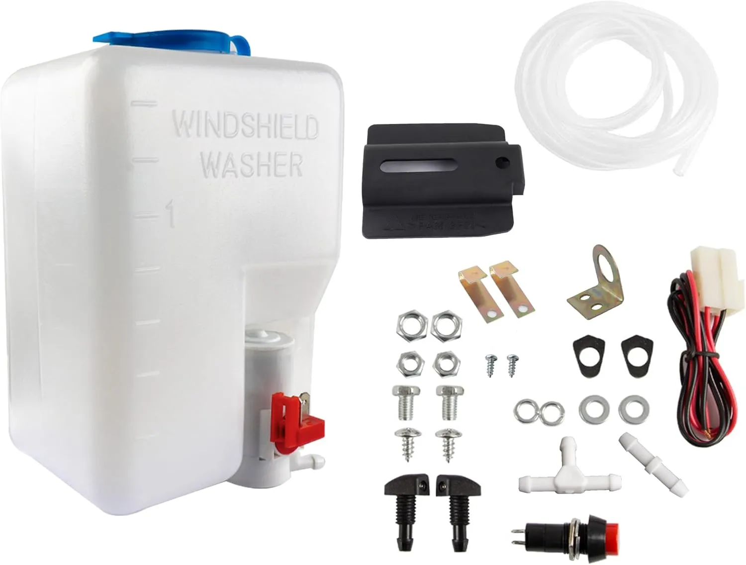 Windshield Washer Fluid Reservoir Tank with Pump - Electrical for Minivans