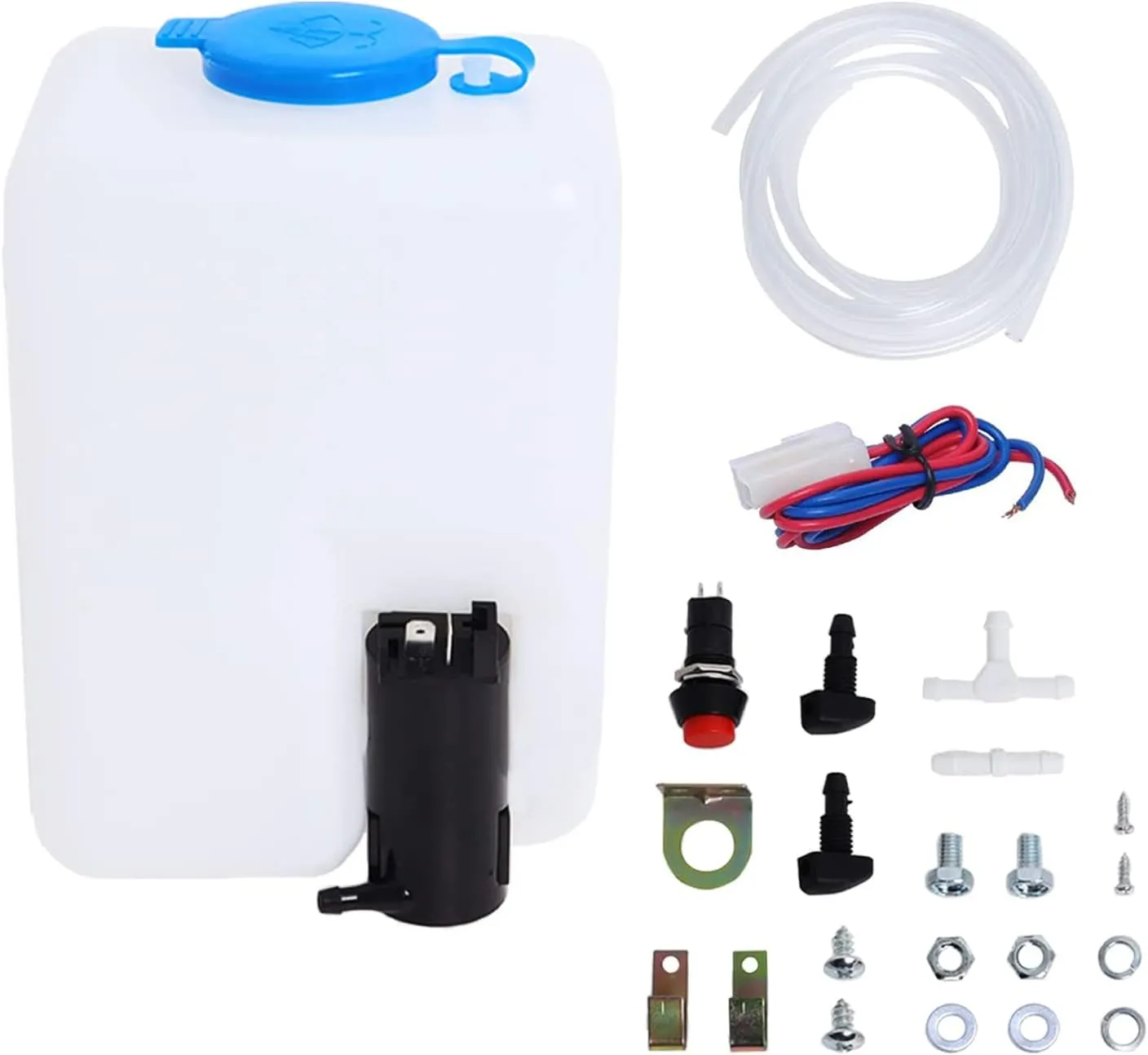 Windshield Washer Fluid Reservoir Tank with Pump - view 2