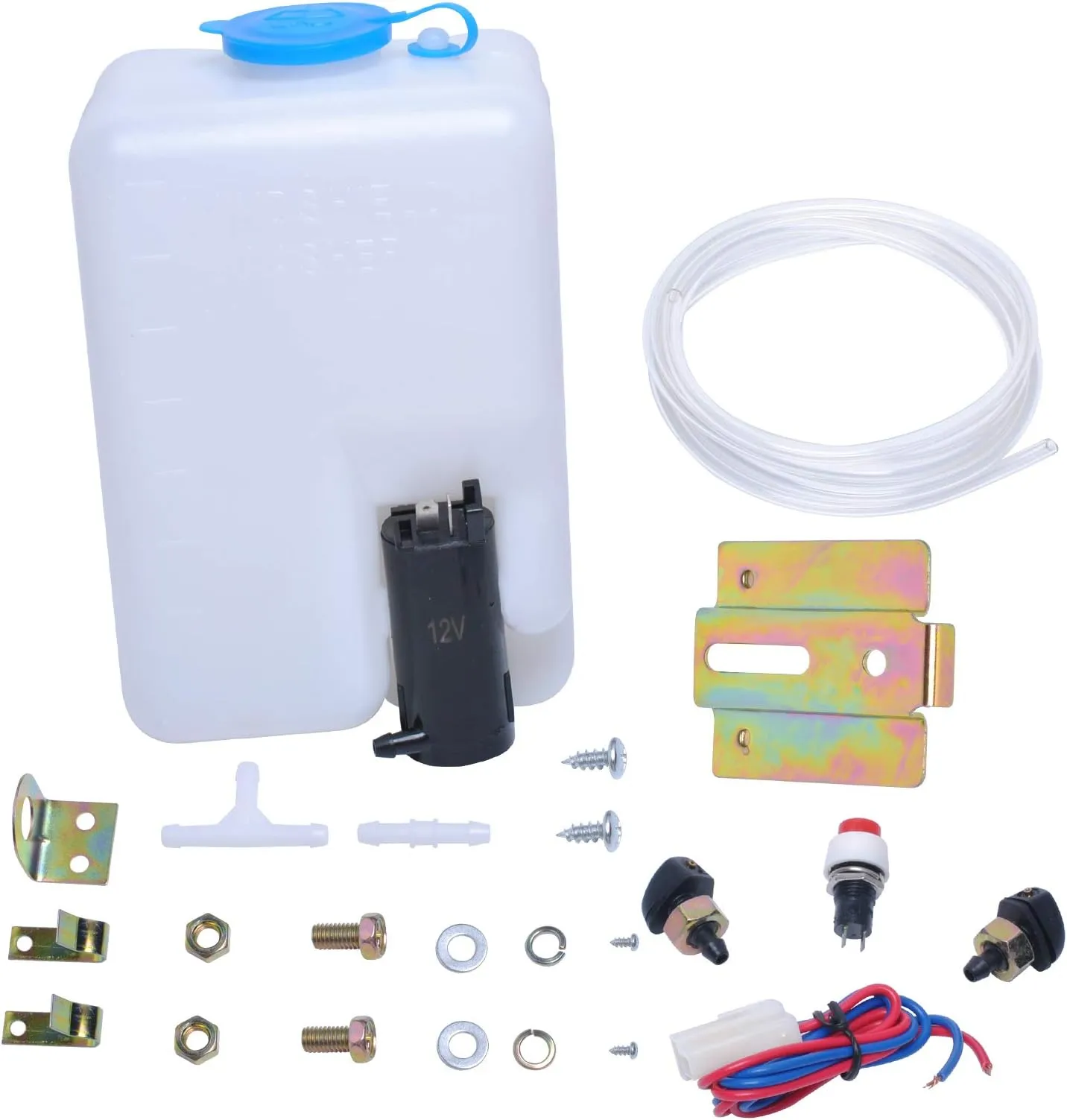 Windshield Washer Fluid Reservoir Tank with Pump - view 4