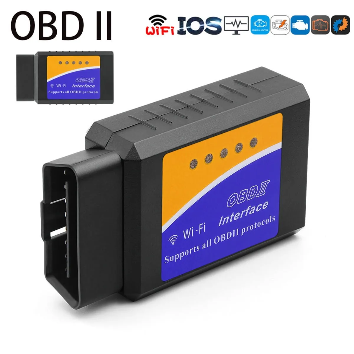 Wireless OBD2 Engine Code Scanner Tool Hub - Electronics for Tech Enthusiasts